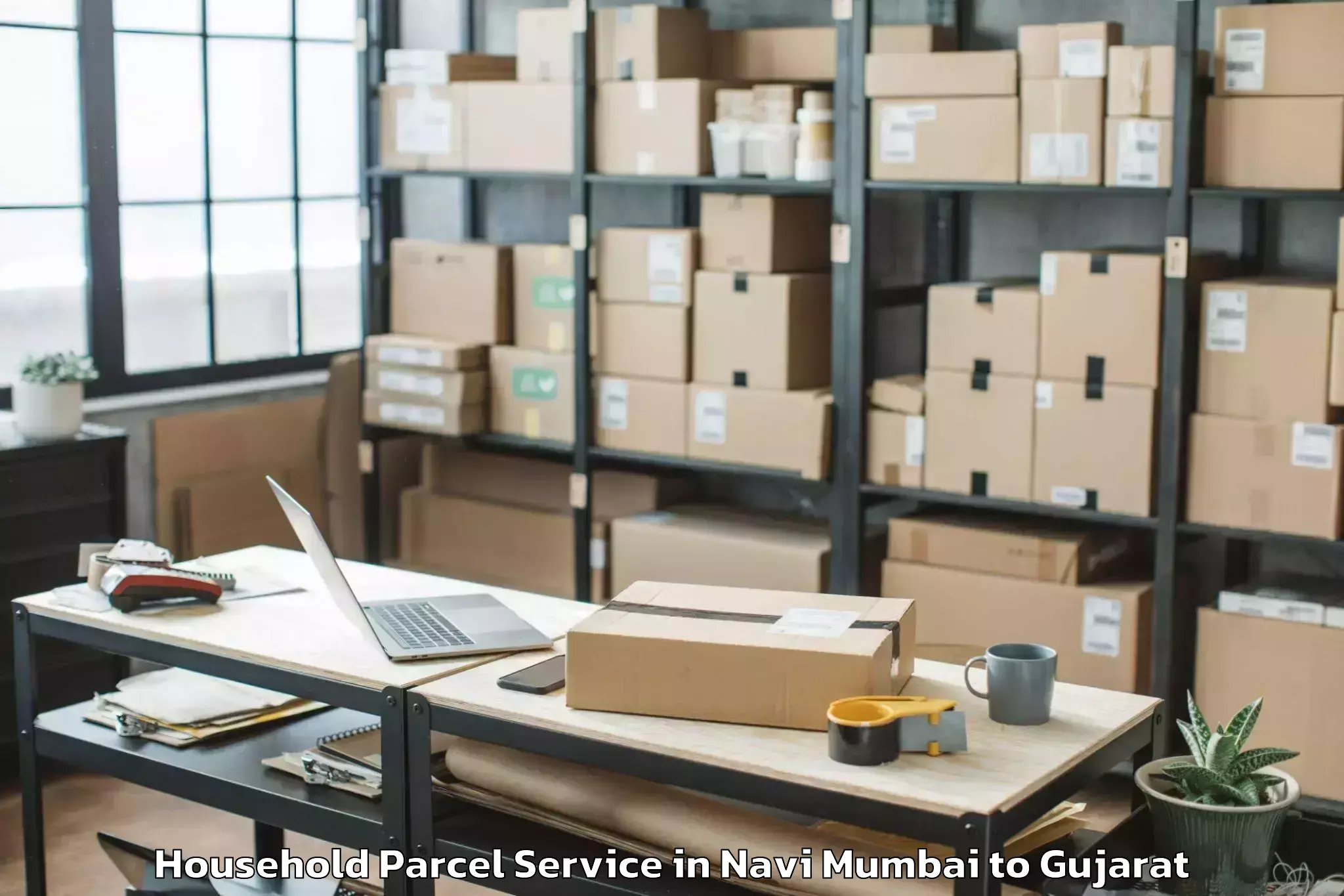 Reliable Navi Mumbai to Tilakwada Household Parcel